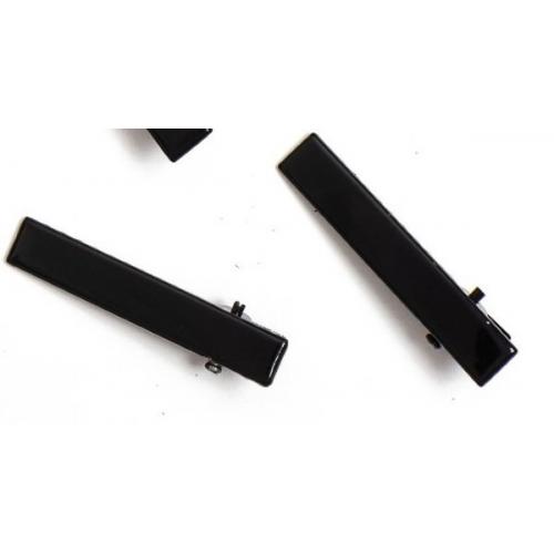 Зажим металлический 4 см (10 шт) Черный 172180