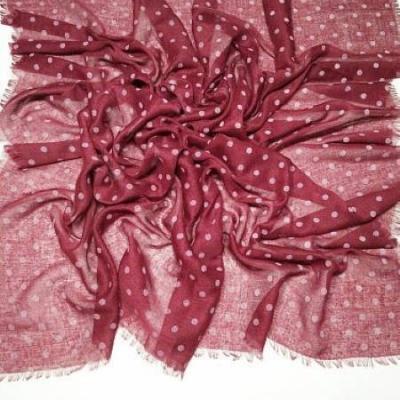 Женский платок хлопковый в горошек (100*100 см) 68184